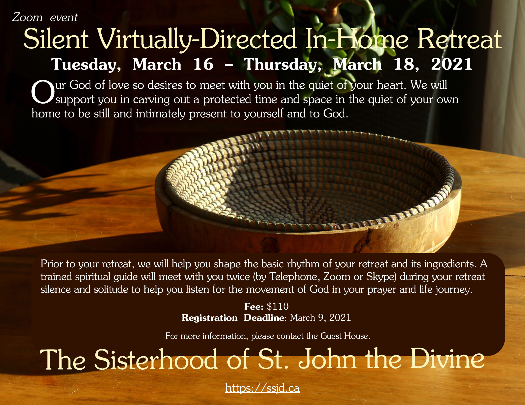 Silent Virtually- Directed In-Home Retreat