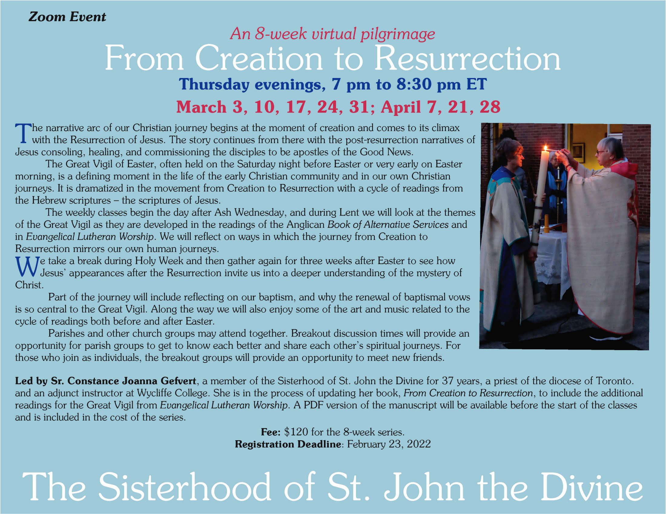 A Journey from Creation to Resurrection