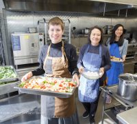 Four women in the Companions Programme of  The Sisterhood of Saint John the Divine, a monastic community within The Anglican Church of Canada, at St. John’s Convent in Toronto on January 22, 2020. Photo/Michael Hudson